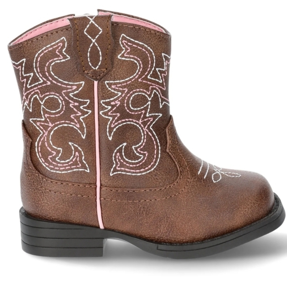NWT Wonder Nation Toddler And Big Girls Cowgirl Western Boot Size: 12 - Picture 4 of 15